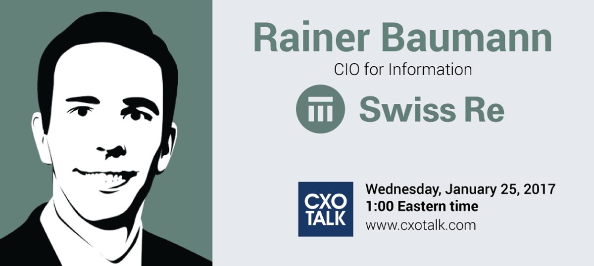 Frank Reimer Reinventing the Digital Workplace at Swiss Re | CXOTalk