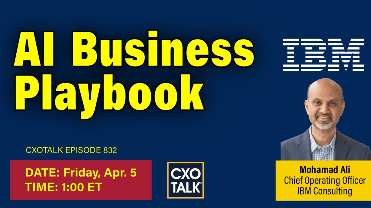 AI Business Playbook, April 5, 1:00 ET