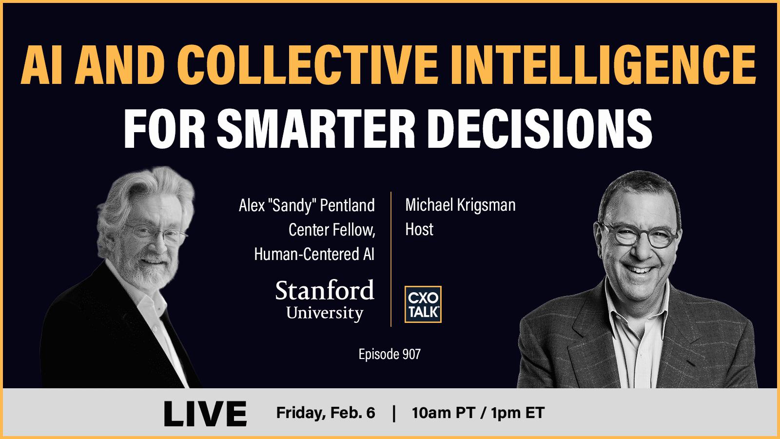 Renowned MIT/Stanford computer scientist: AI and collective intelligence for smarter decisions